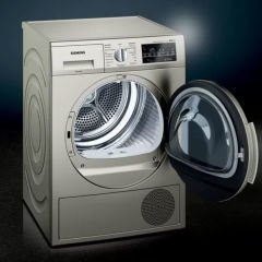 WT45W41STR iQ500 Isı Pompalı Kurutma Makinesi 8 kg Gümüş