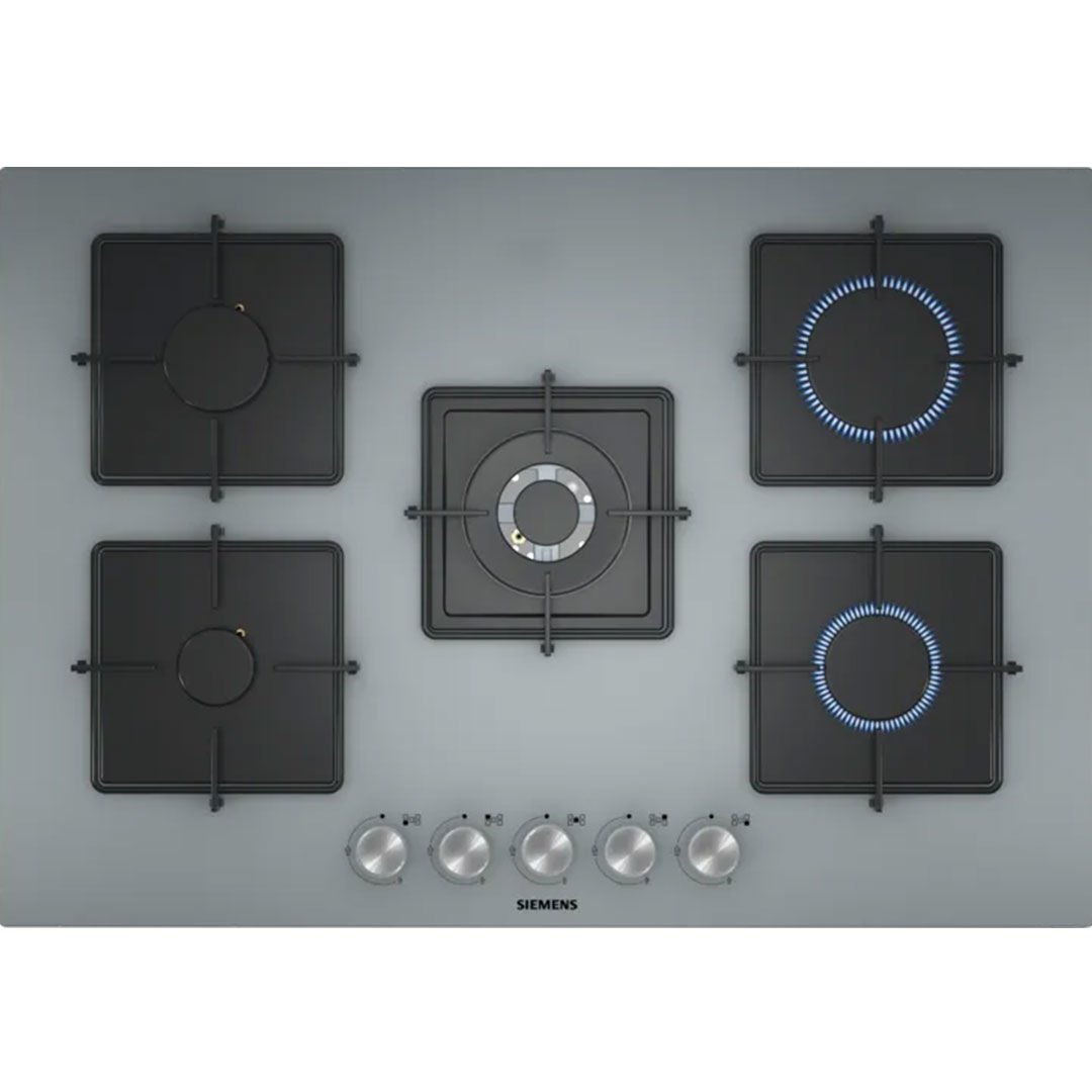 EN7B8QO12O iQ300 Gazlı Ocak 75 cm Sert cam, Titanium gri