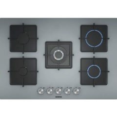 EN7B8QO12O iQ300 Gazlı Ocak 75 cm Sert cam, Titanium gri