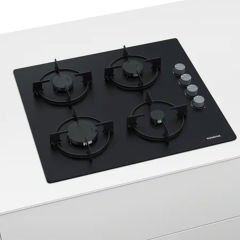 EO6C6PB11O iQ100 Gazlı Ocak 60 cm Sert cam, Siyah