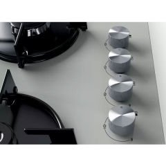 EO6C8PO00O iQ100 Gazlı Ocak 60 cm Sert cam, Titanyum gri