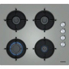 EO6C8PO00O iQ100 Gazlı Ocak 60 cm Sert cam, Titanyum gri