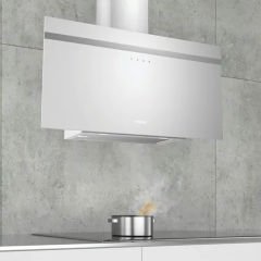LC95FCJ20T iQ300 Duvar Tipi Davlumbaz 90 cm Beyaz Cam Yüzey