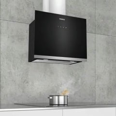 LC67FCK60T iQ500 Duvar Tipi Davlumbaz 60 cm Siyah Cam