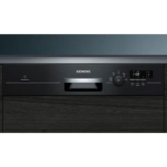 SN515B01DT iQ100 Yarı Ankastre Bulaşık Makinesi 60 cm Siyah